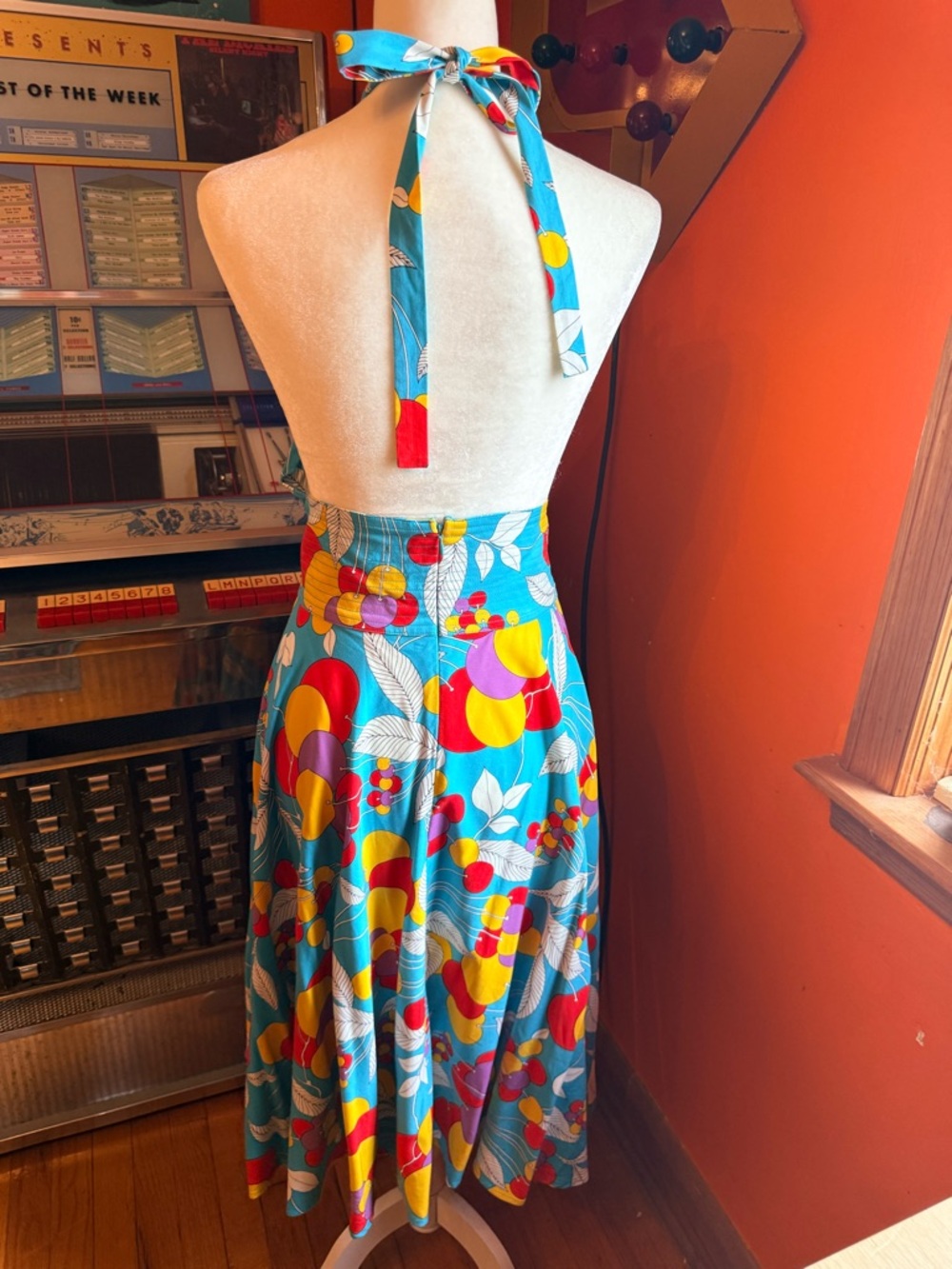 Trashy Diva cherry print Tutti Fruity swing dress. Colorful and cute! Size 18 - Picture 4 of 5
